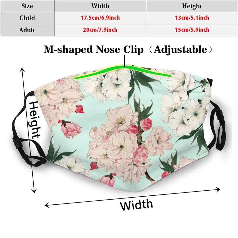 Розовый цвет вишни на голубом фоне цветочный принт для взрослых и детей