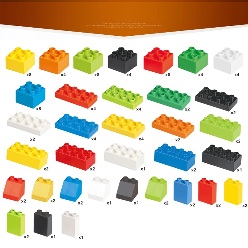 102 шт. большой Размеры Совместимость Creator Строительные кирпичи блоки для детей