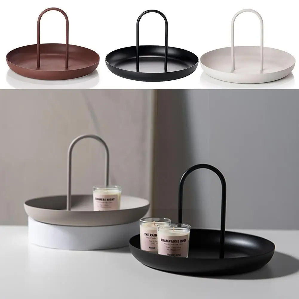 Пластиковый круглый поднос для ювелирных изделий в скандинавском стиле лотки