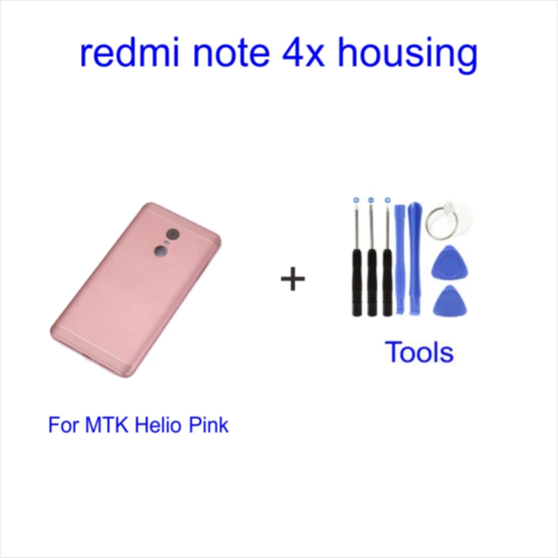 MTK Helio Pink Xiao mi Red mi Note 4 4X чехол для батареи задняя крышка для задней двери чехол для замены Snapdragon Xiao mi Red mi Note 4 4X чехол для аккумулятора - Цвет: MTK Helio Pink