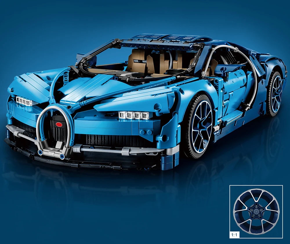 Конструктор Bugattied подарки кирпичи гоночный автомобиль суперскоростные