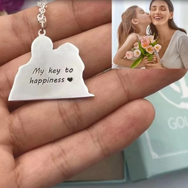 Женское и мужское серебряное ожерелье с подвеской на заказ из стерлингового