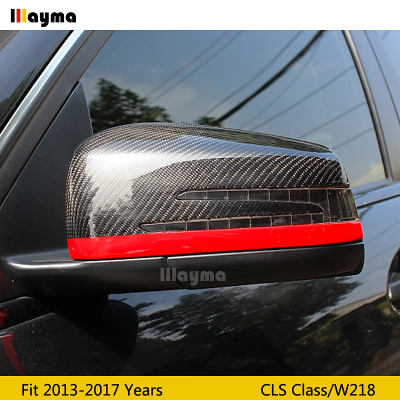 Замена зеркала из углеродного волокна для Benz CLS class cls350 W218 2012-2017 года AMG red line