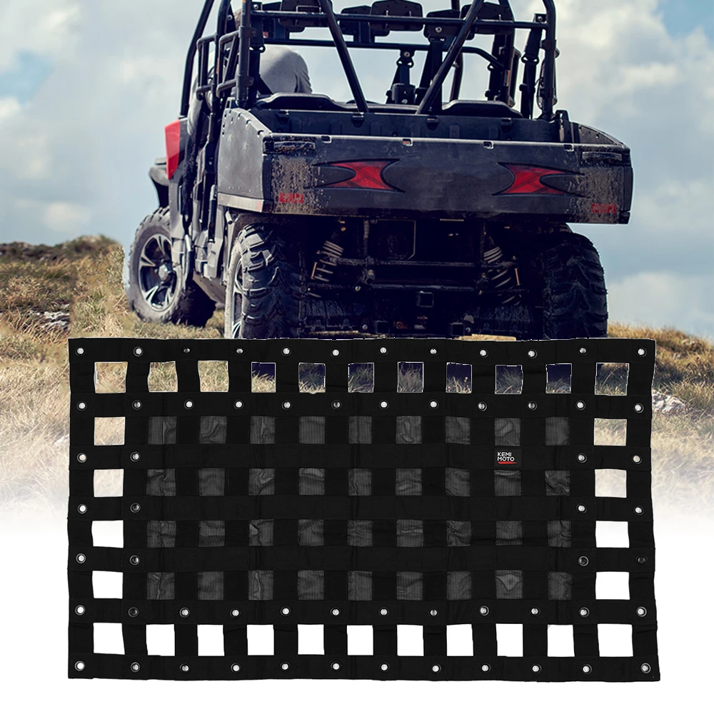 120*70cm Cargo Bed Net  UTV Compatible with Polaris RZR Ranger General for Can-Am Defender MAX HD8 HD10 Commander 715003445