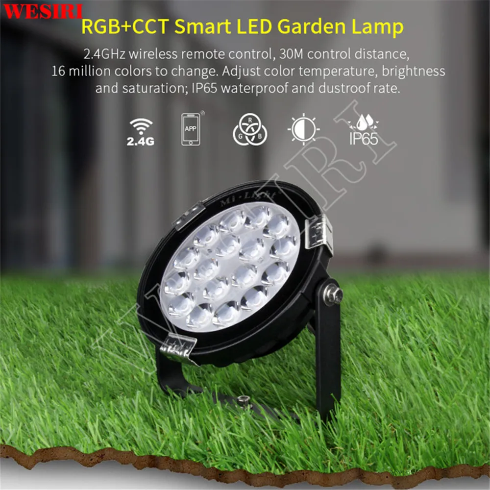 Mi светильник 9W RGB + CCT Светодиодная лампа для сада дневной свет 24 В IP65