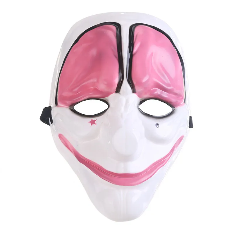 Red brain Клоун на Хэллоуин страшные маски Payday 2 Тема пластиковая ужасная маска взрослые косплей для вечеринок и маскарадов костюм украшения реквизит подарок - Цвет: Red brain