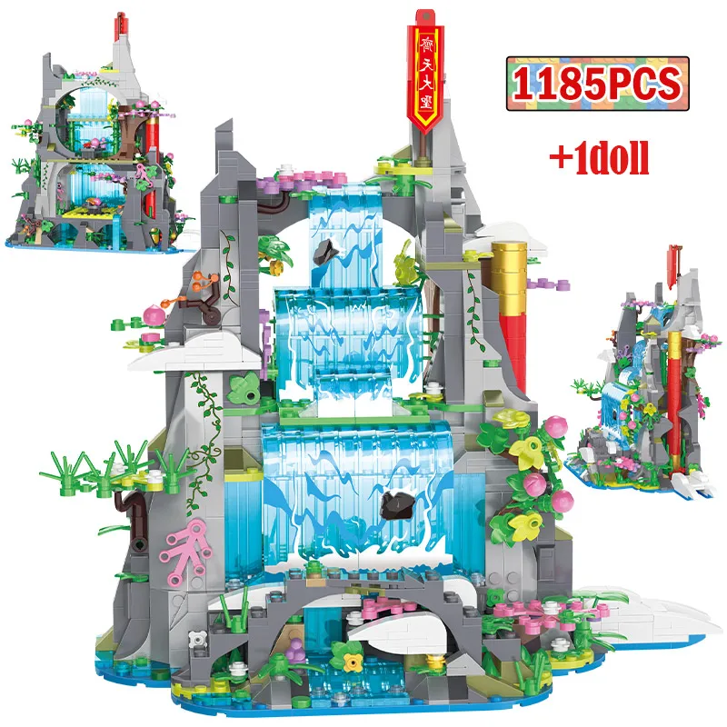 

1185 шт., Детский конструктор «дворец»