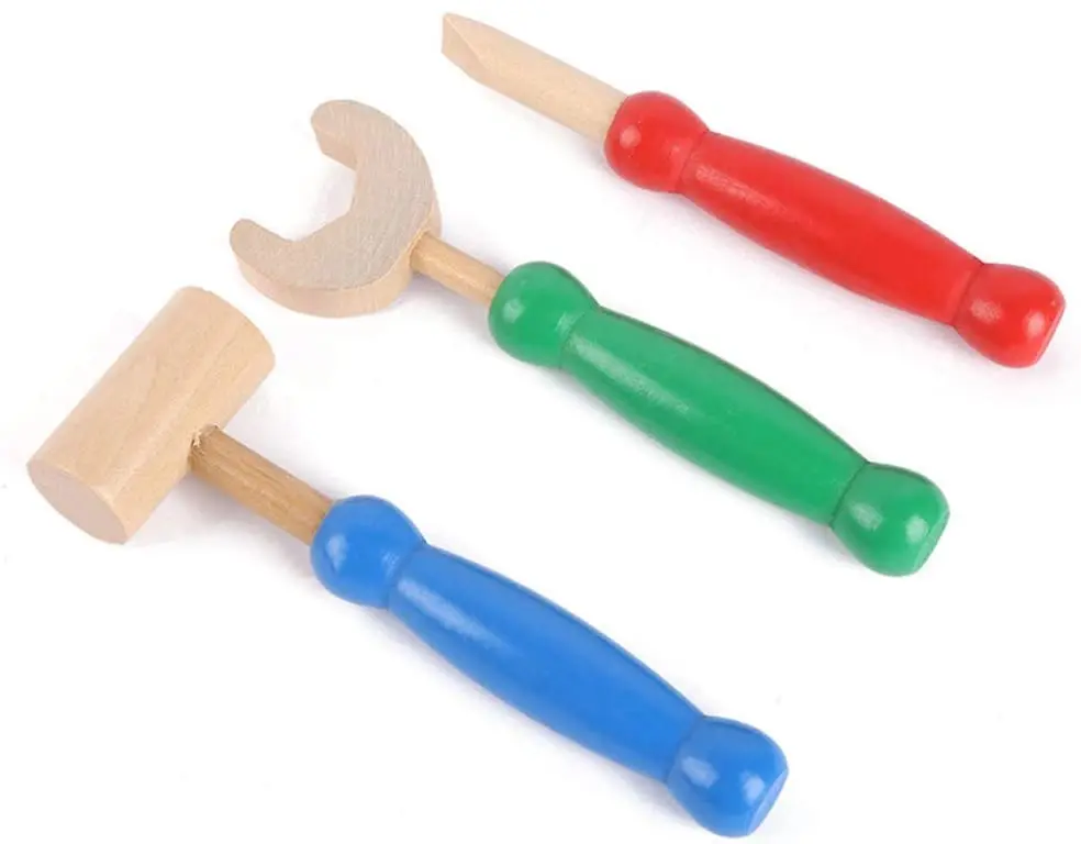 

Kids Workbench Set Tool With Nuts Bolt Wooden Construction Bench Disassembly Assembly Educational Montessori Toys For Boys