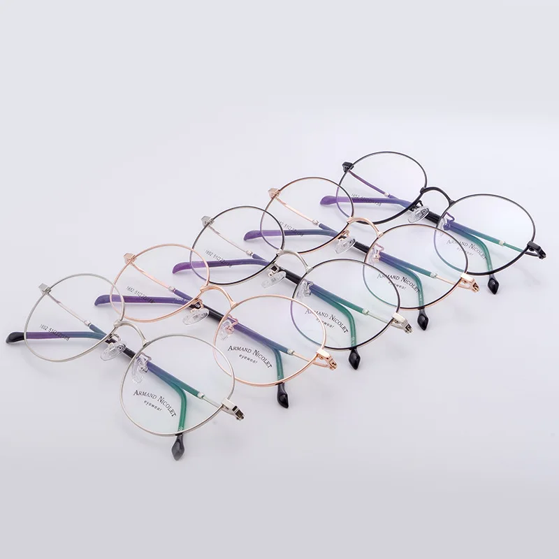 Новые очки для близорукости 1652 круглая оправа очков оптовая продажа мужские и