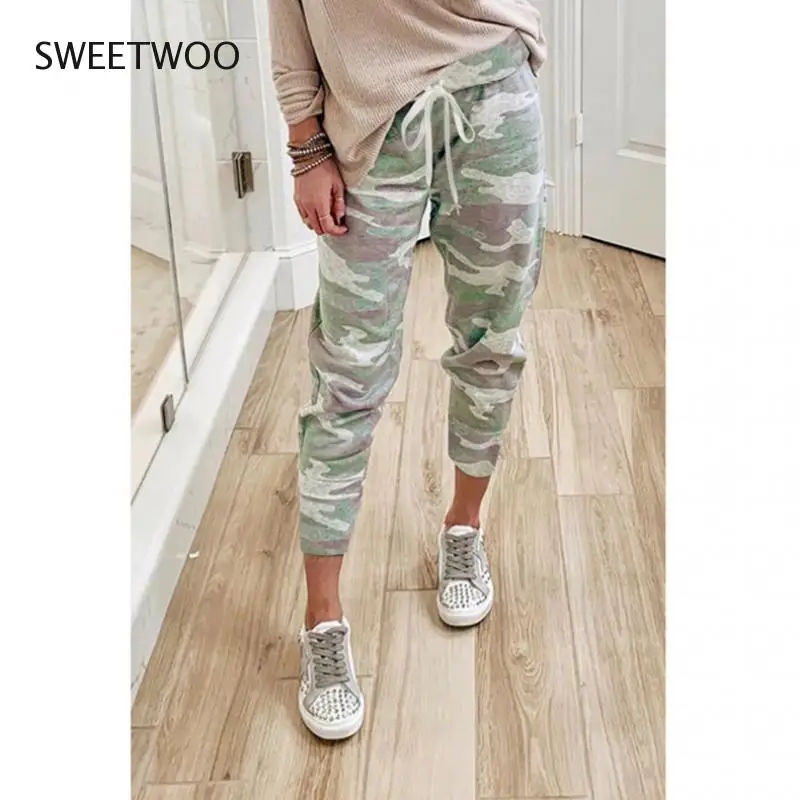 Women Joggers Streetwear Trousers High Waist Camo Pants Loose Sweat Pants Femme Streetwear Trousers S-5Xl