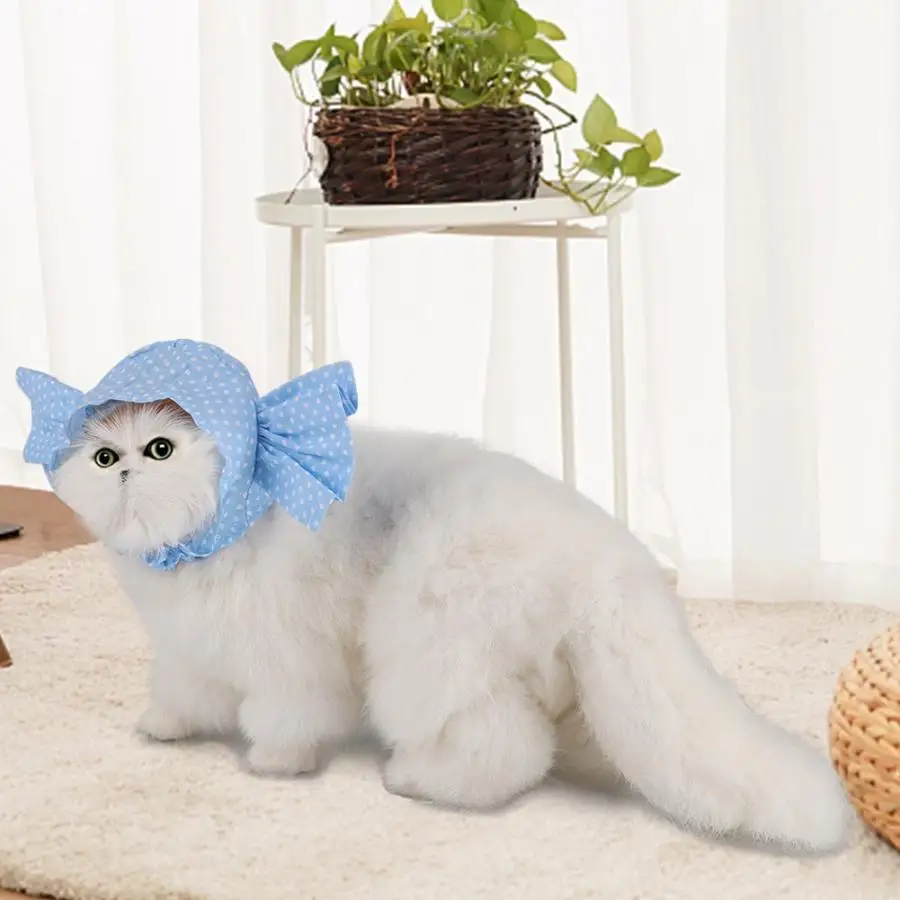 Вечерние костюмы для кошек из смесового хлопка костюм животных головной убор