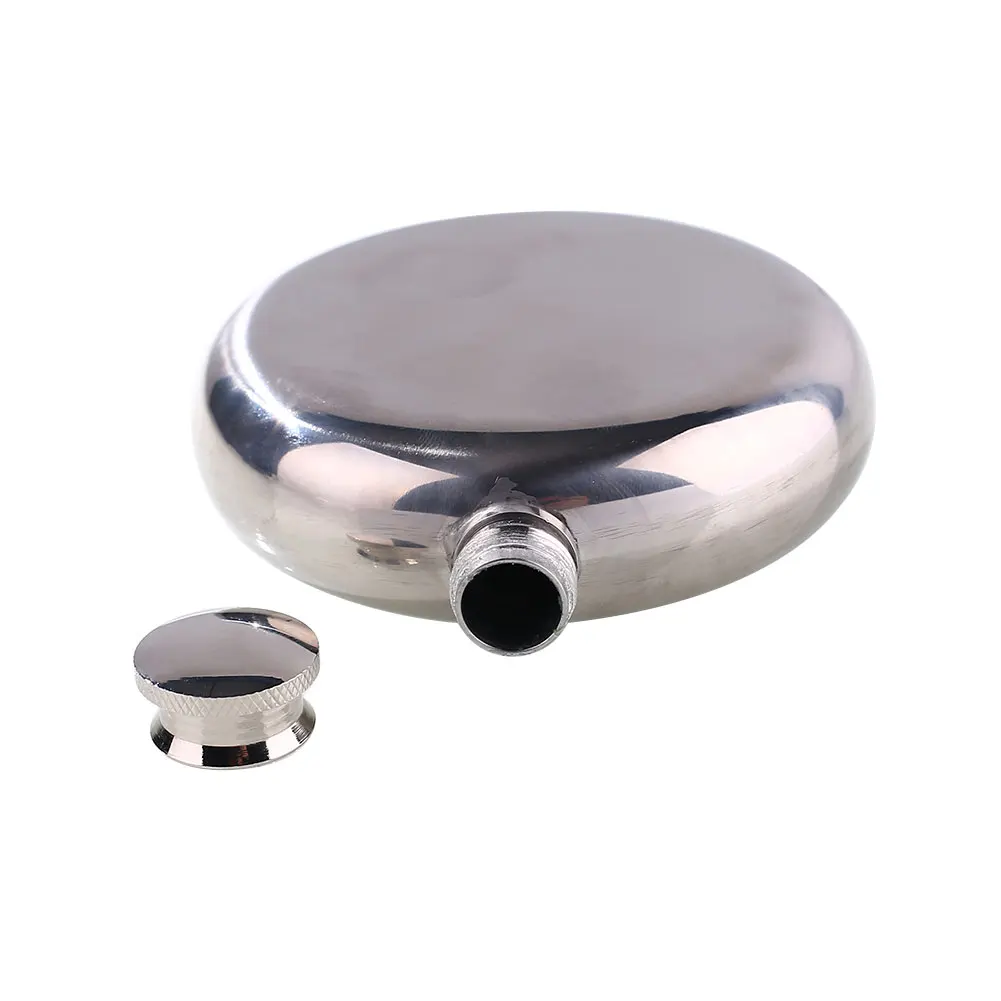 5 унций круглый винный горшок Кемпинг кувшин фляжка нержавеющая сталь банка