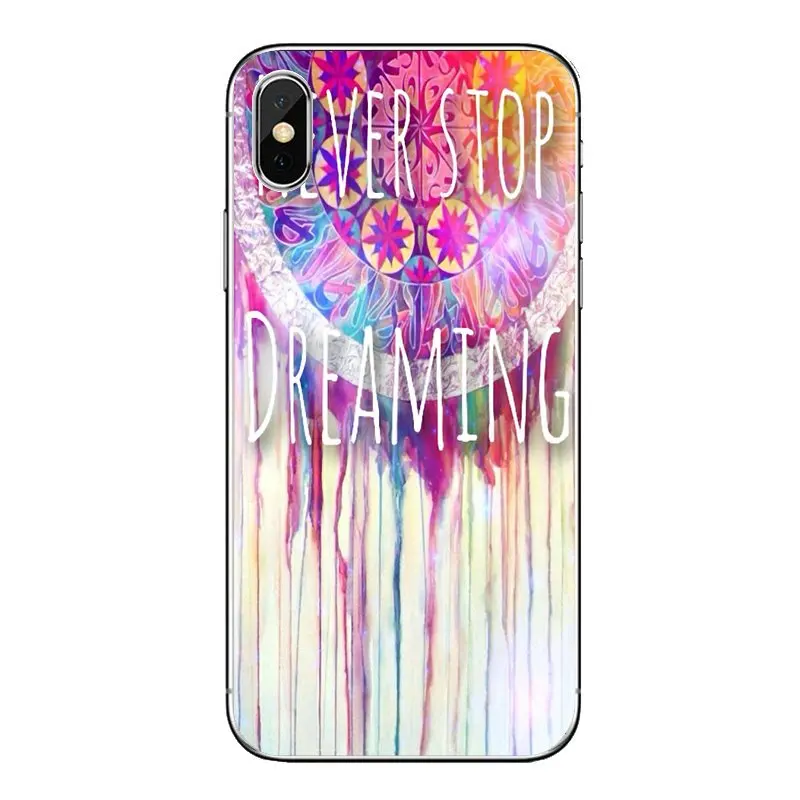For Xiaomi Mi4 Mi5 Mi5S Mi6 Mi A1 A2 5X 6X 8 9 Lite SE Pro Max Mix 2 3 2S Silicone Phone Case Never Stop Dreaming Life quotes |