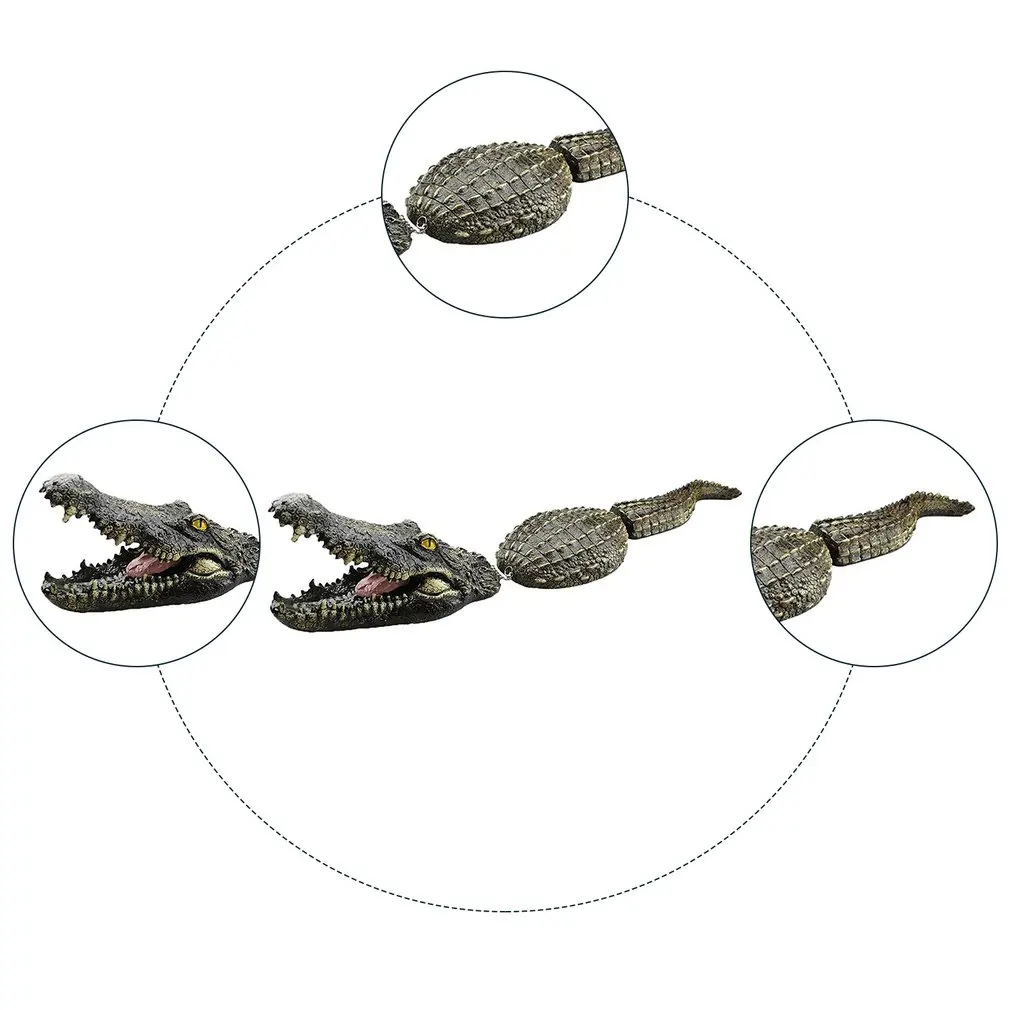 

Floating Crocodile Pond Decoration Garden Park Pond Waterfowl Terrorizer Art Deco Simulated Crocodile Model