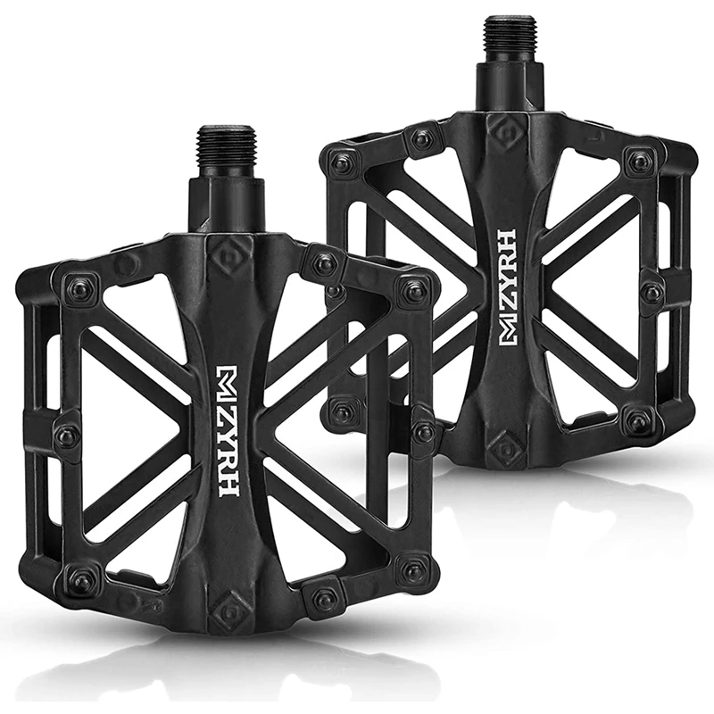 

MZYRH, горные велосипедные педали, велосипедные Плоские Педали, 9/16 дюймов, алюминиевые прочные герметичные подшипники для большинства велоси...