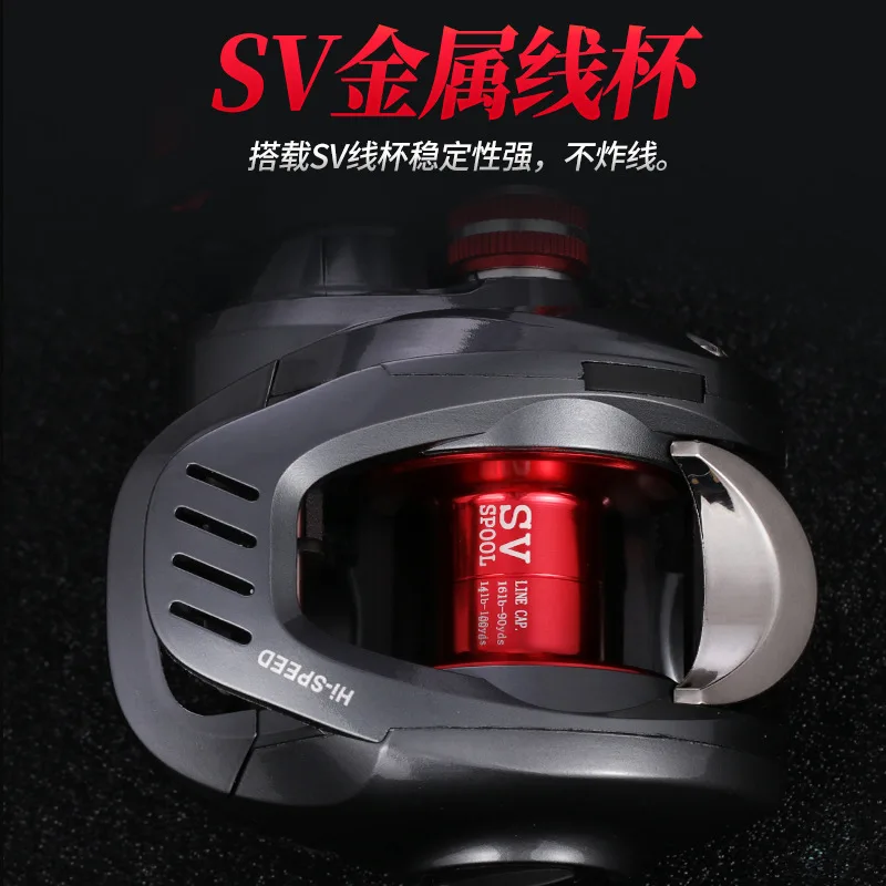 19-axis All-metal Water Drop Wheel Anti-explosion Magnetic Centrifugal Double Brake Long-throw Fishing Reel | Спорт и развлечения