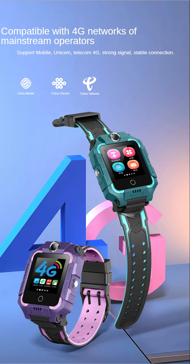 

Children's positioning smart watch face unlock video call for Android Apple smartwatch Fitness Tracker Message Reminder