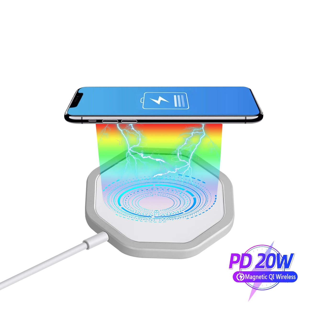 20W Qi Magnetic Wireless Charger Stand For iPhone 12 11 Pro XS Samsung S21 S20 S10 S9 Fast Charging Dock Station Phone | Мобильные