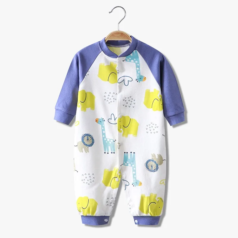 Осенняя Пижама для новорожденных хлопковая Милая одежда альпинизма комбинезон