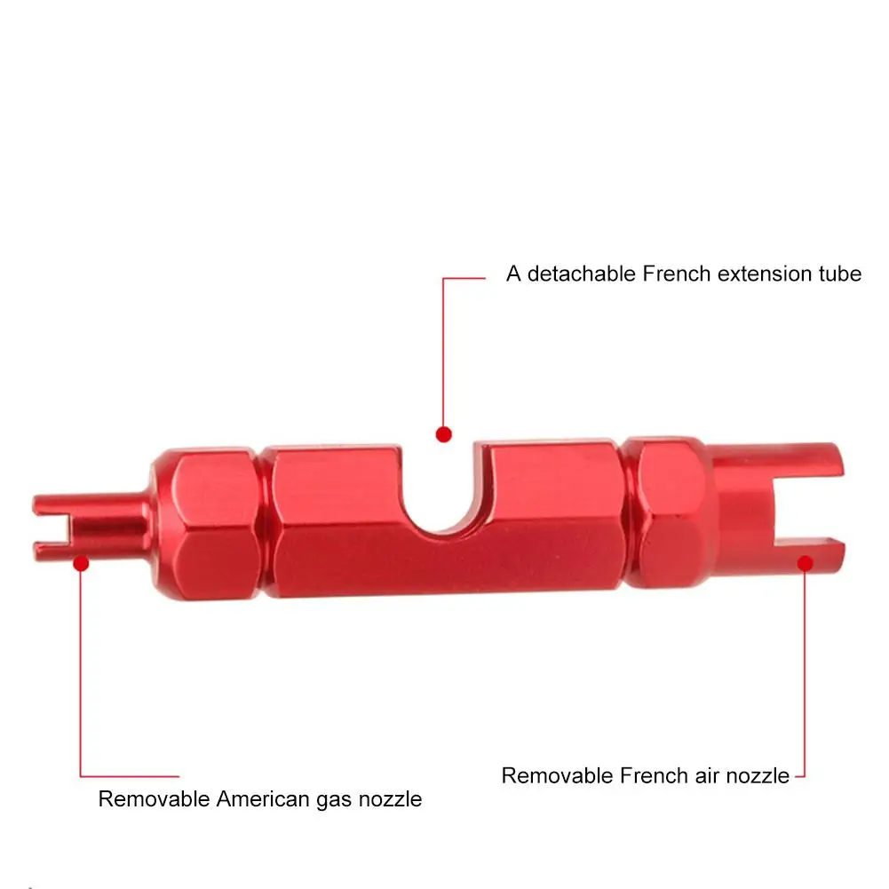 MTB Bike Wrench Valve Core Remover Multi-function Anti-slip Air Spanner Disassembly Tool Tubeless Cycle Schrader | Спорт и