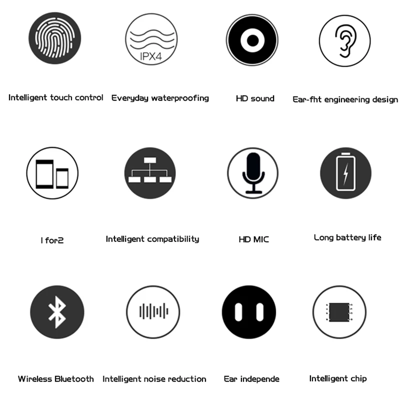 TWS 8 Bluetooth наушники 5 0 Беспроводные Мини водонепроницаемые спортивные Hi-Fi стерео с