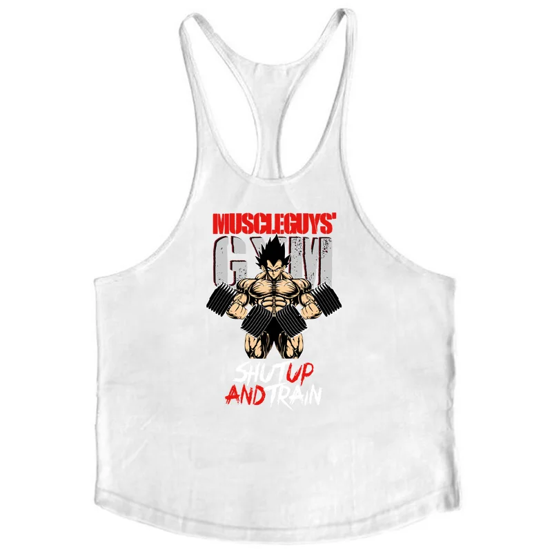 Fitness Stringer Tank Top Mens Muscle Sleeveless Tanktop Workout singlets muscle shirt gym Clothing Bodybuilding vest | Мужская одежда