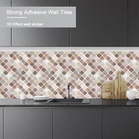 vividtiles mosaic tile wall peel and stick adhesive stickers diy kitchen bathroom wall sticker 3d vinyl 1 sheet