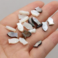 5pcs white mop natural shell beads fish shape shell mother of pearl charms beads for jewelry making diy bracelet pendant gift