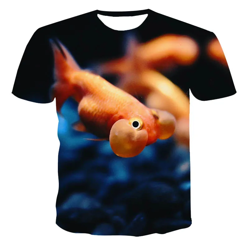 

3D Animal T-shirt Cute Fishs Children Clothes Summer Kids Tops Boys And Girls Fashion Short Sleeves T Shirt Girls Summer Clothes