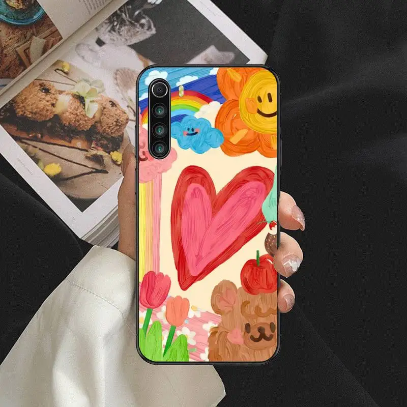 

Happy cute bear Phone Case For honor 8a 5 7 10i 9 10 20 30 v 7 9 honorview pro Cover Fundas Coque