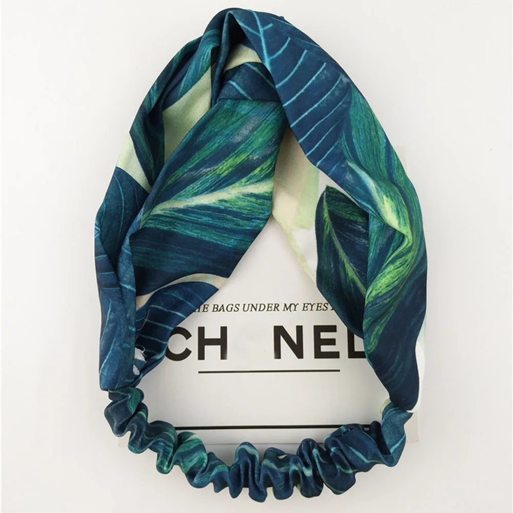 2021 Новое богемное Стиль с головными повязками крест узел эластичная чалма