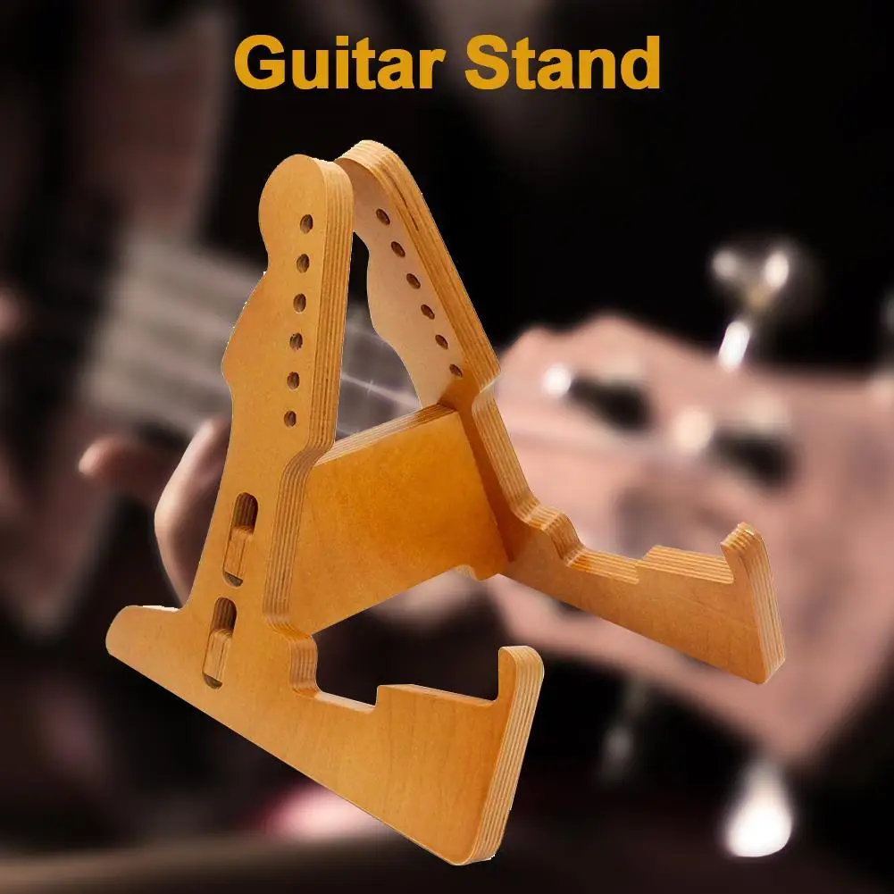 

Деревянная подставка для гитары, портативная элегантная декоративная подставка для гитары, аксессуар для бас-укулеле