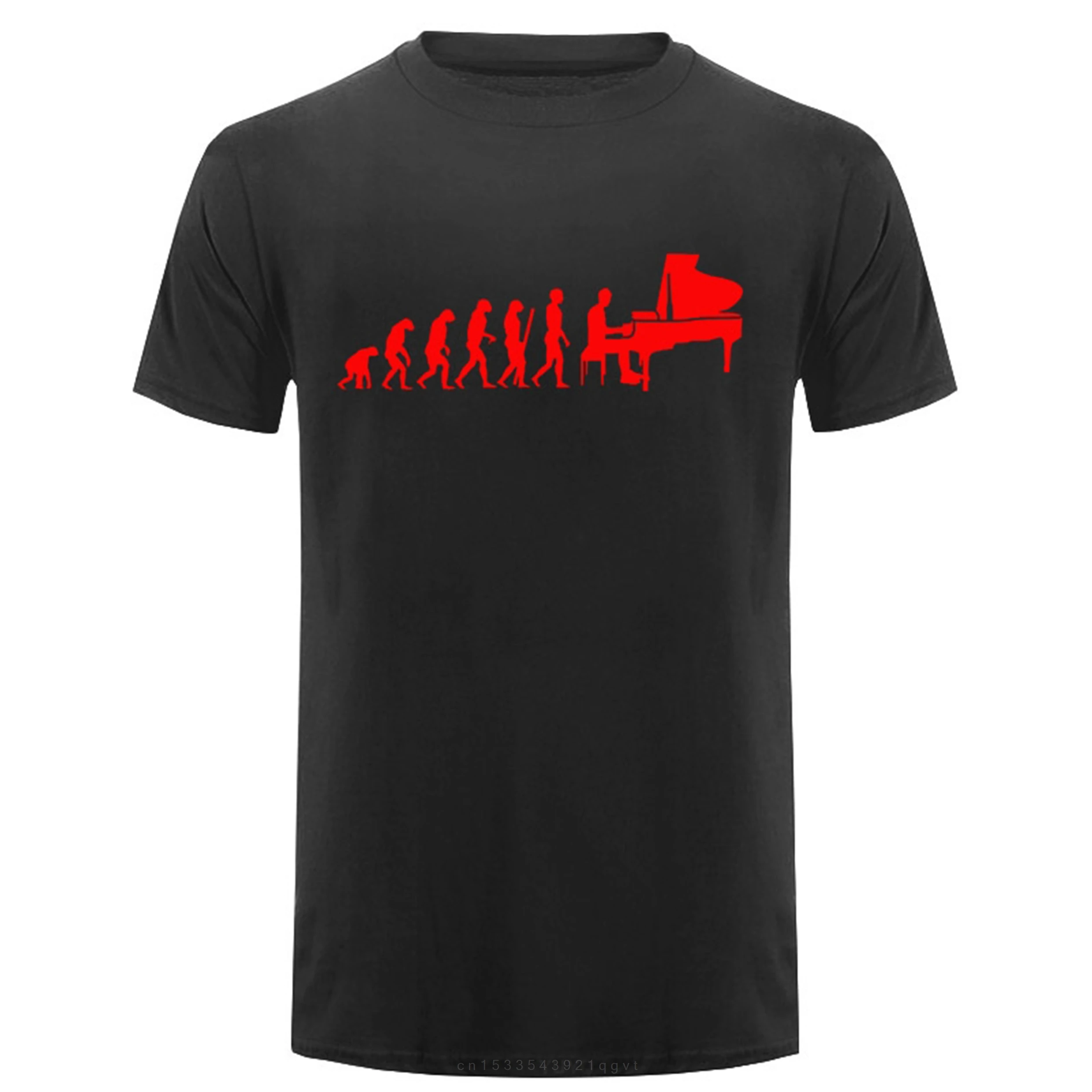 Футболка мужская летняя с коротким рукавом и изображением пианино