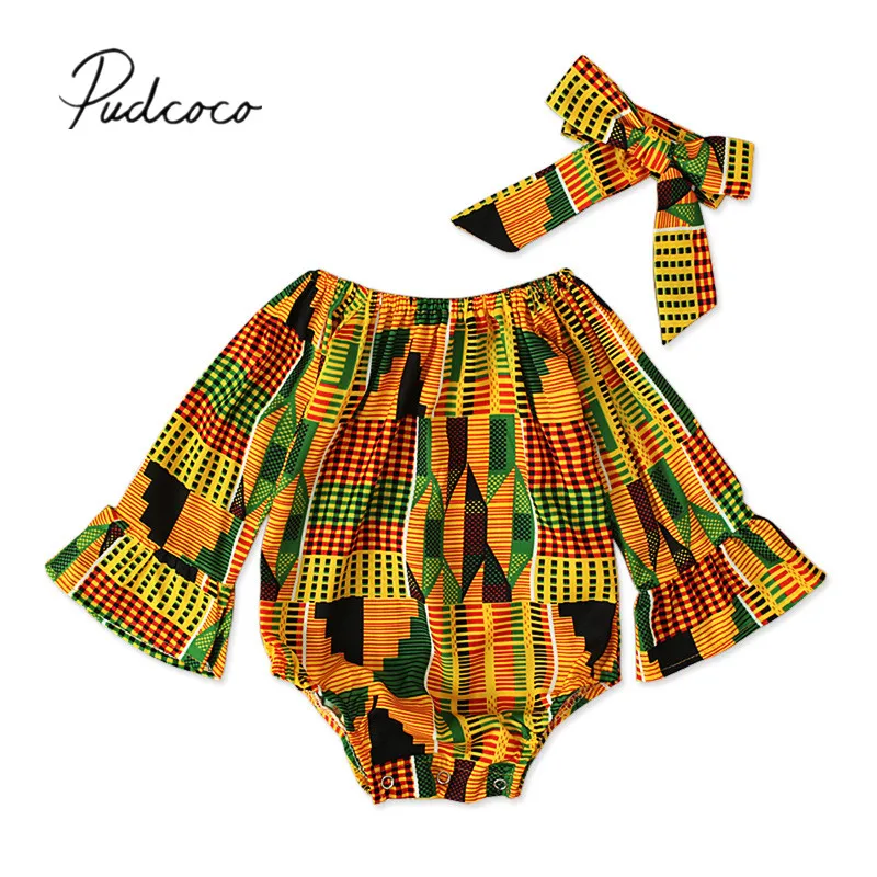 Комбинезон в стиле бохо для младенцев с длинным рукавом|Боди малышек| |