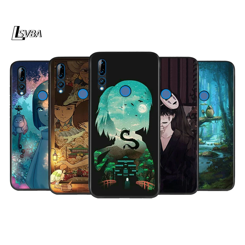 

Silicone Cover Anime Totoro Ghibli Art For Honor 9 9X Lite 9S 9A 9C 8 8A Prime 8X MAX 20 30 7A 7C Pro Plus Phone Case