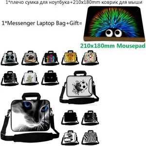 women messenger laptop bag with 21x18cm gaming mousepad for chuwi hi12 lenovo yoga 530 ipad pro 9 7 13 15 14 17 10 tablet case free global shipping