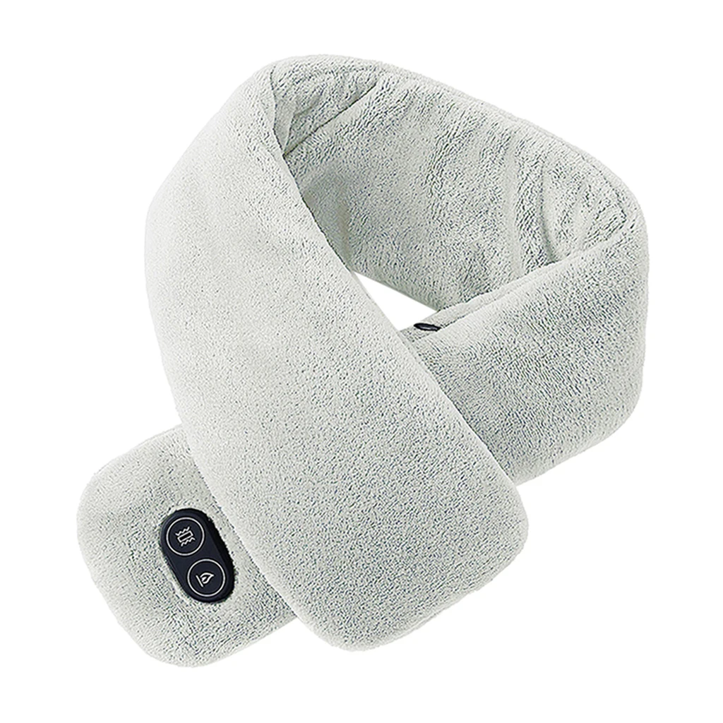 

Winter Electric Heating Flannel Heated Neck Scarf Gaiter Shawl Washable Warming Scarf for Men Women Neck Warmer