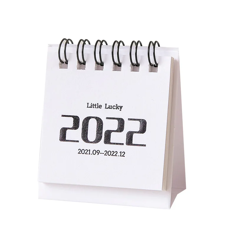 

Mini Calendar Book 2022 Desktop Decoration Plan Desk Calendar Office Desk Supplies Student Stationery Solid Color LBShipping
