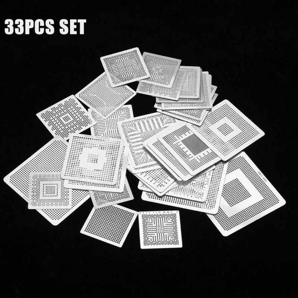 

For 0.35-0.76mm Solder Ball BGA Stencils Reballing Rework Template Mesh