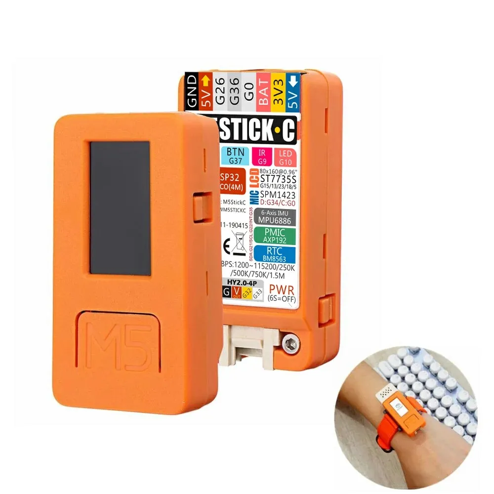

2019 M5StickC ESP32 PICO Mini IoT Development Board Finger Computer with Color LCD Built-in Battery MPU6886
