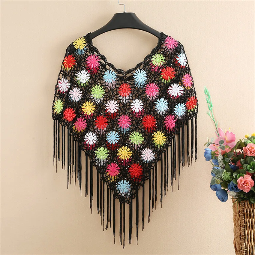 Женская кружевная накидка-болеро элегантная белая Ажурная шаль-накидка летняя