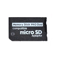 10pcs for micro sd sdhc tf to ms memory stick for pro duo card adapter converter memory stick for psp 1000 2000 3000