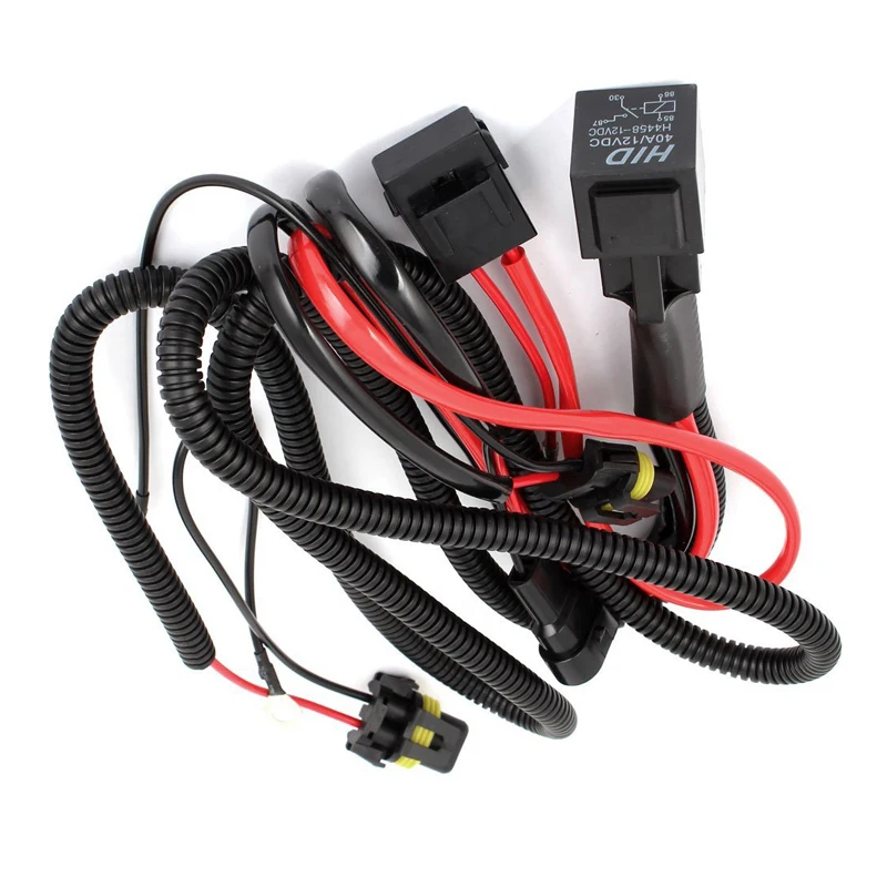 Xenon HID Реле преобразования жгут проводов H11 9005 9006 12V 40A|Монтажный жгут| |