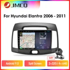 Автомагнитола JMCQ T9 на платформе Android 9,0, мультимедийный проигрыватель 2 din для Hyundai Elantra 2006-2010, GPS-навигация, 4 Гб + 64 ГБ, RDS, DSP, Раздельный экран