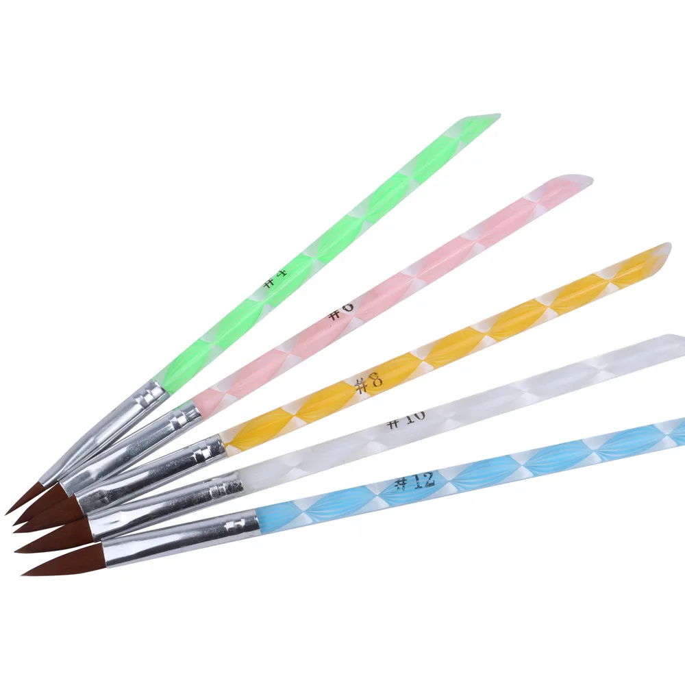 2019 кисти для ногтей 5 шт./компл. вкладыш градиент дизайн ручки нанесения точек