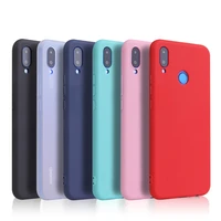 silicone phone case for honor 6a 6c 7a 8a 8c 6x 7x 8x for huawei y9 y5 y6 y7 pro 2019 y5p y6p 2020 candy color case