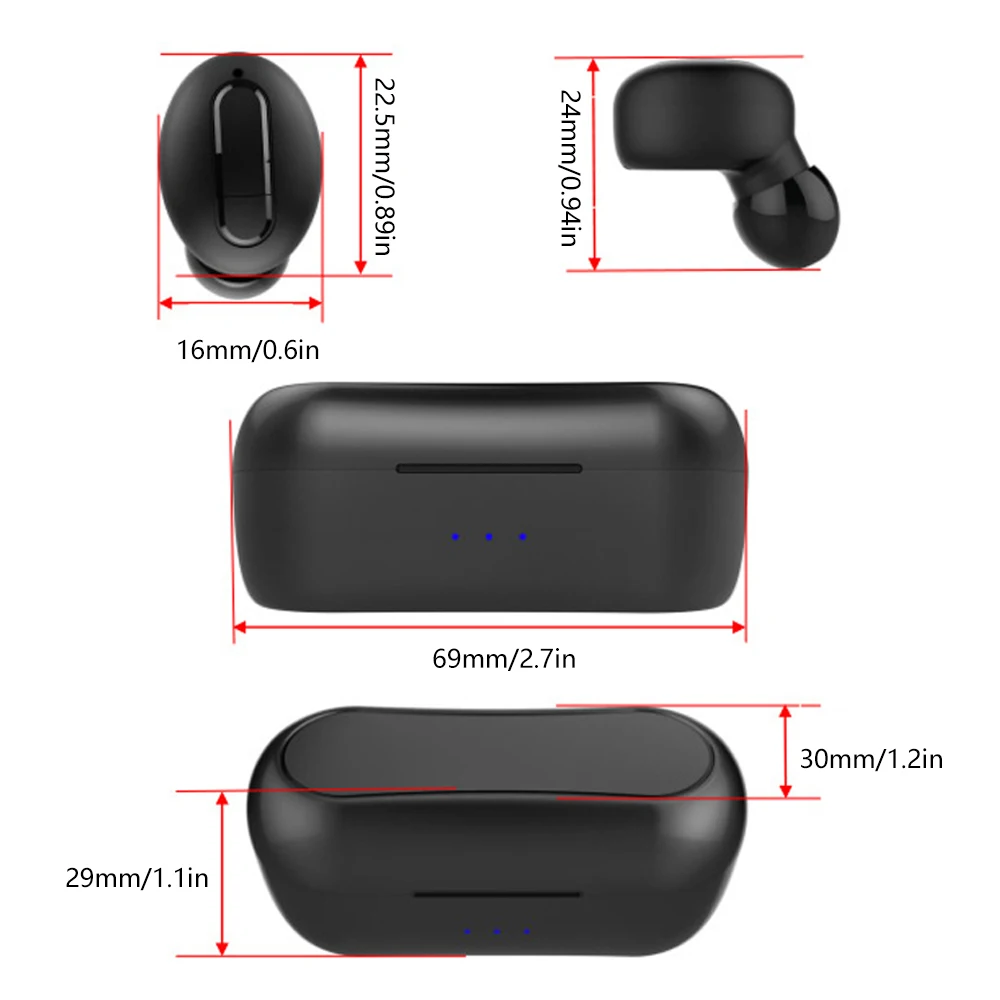 Беспроводные стерео наушники HiFi спортивные TWS с защитой от пота портативные мини