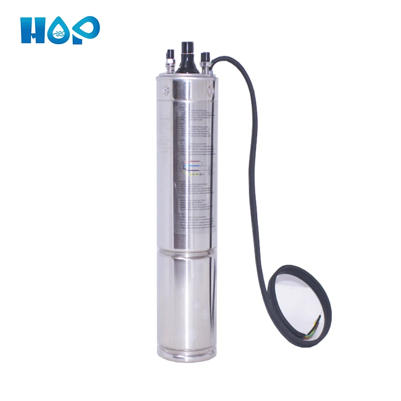 

HOP-0.75KW solar power submersible water pump motor 4 inches centrifugal for farm irrigation