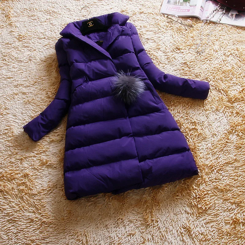 Парка женская зимняя длинный пуховик из хлопка модель 2020 KJ3732 7166 | Женская одежда
