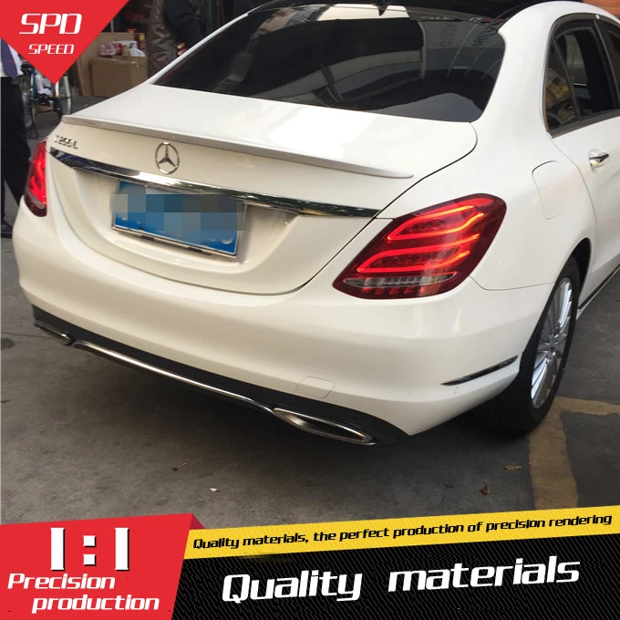 Спойлер для Benz W205 ABS Материал заднее крыло автомобиля праймер цвет задний спойлер